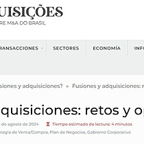 Fuses e aquisies: desafios e oportunidades